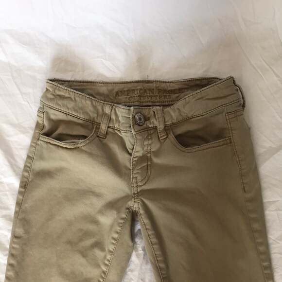 American‎ eagle tan jegging super stretch 00short - Picture 2 of 11